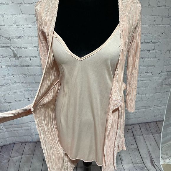 Apricot Wrap Dress By Sweet Claire Small - Picture 7 of 15